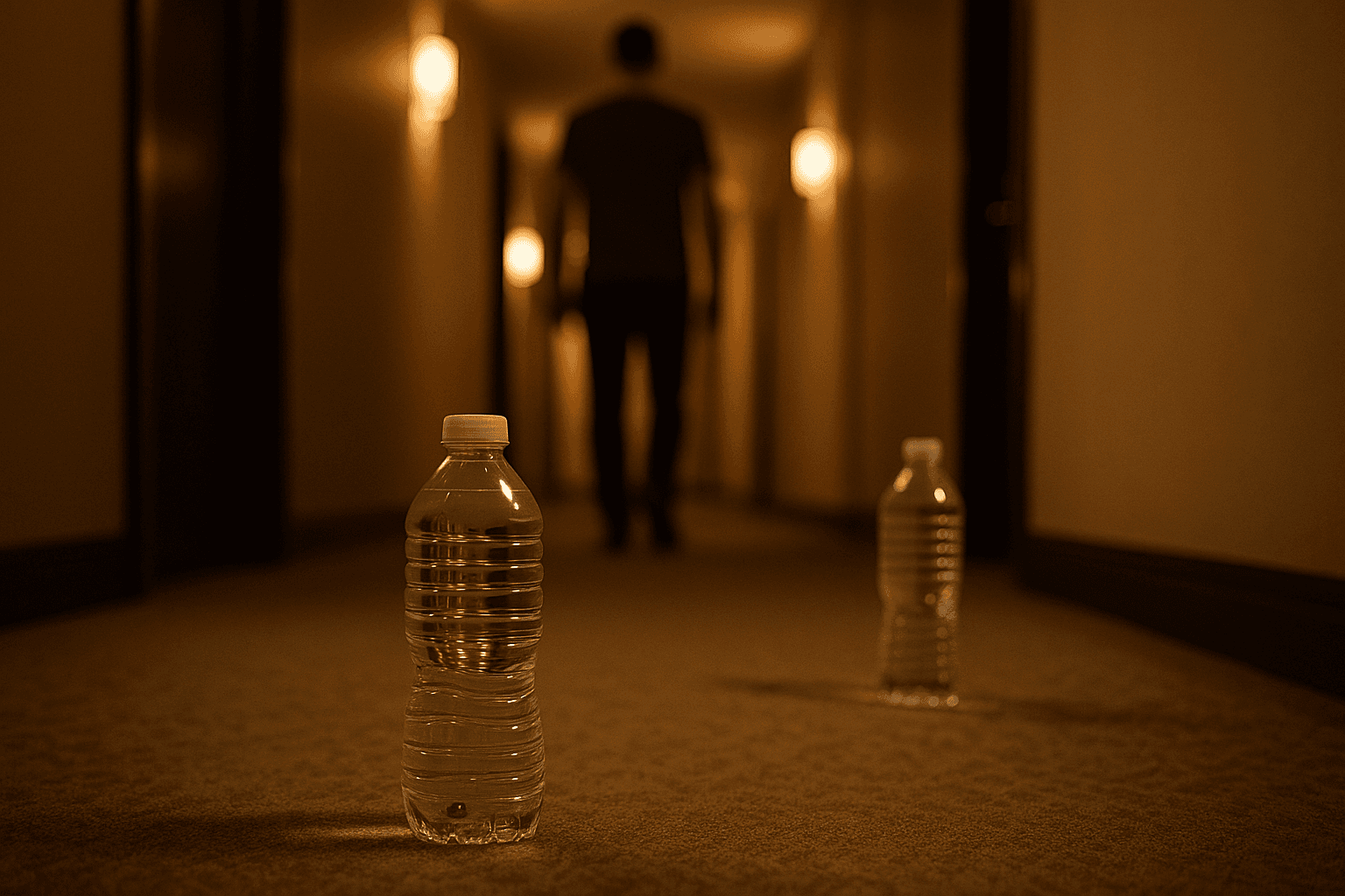 Indoor hallway slow‑walk variant.