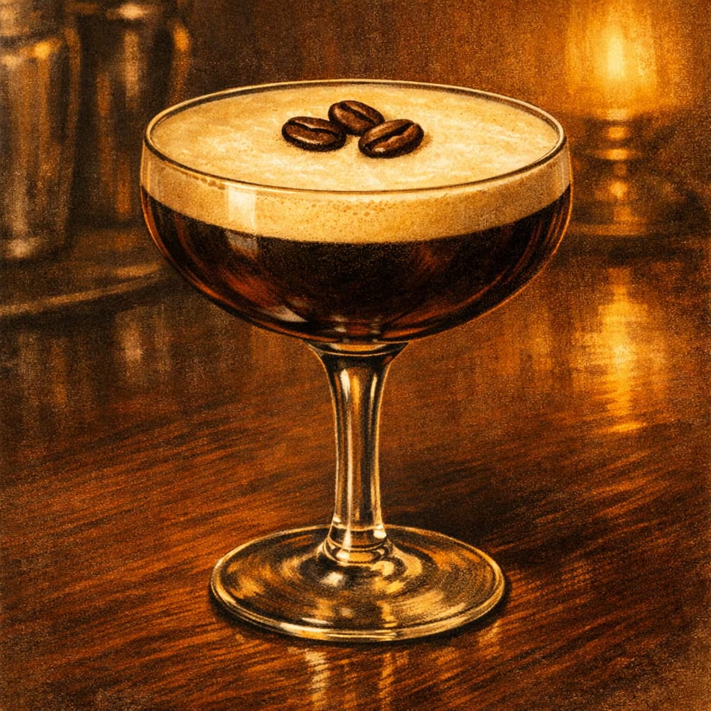 Illustrative espresso martini.