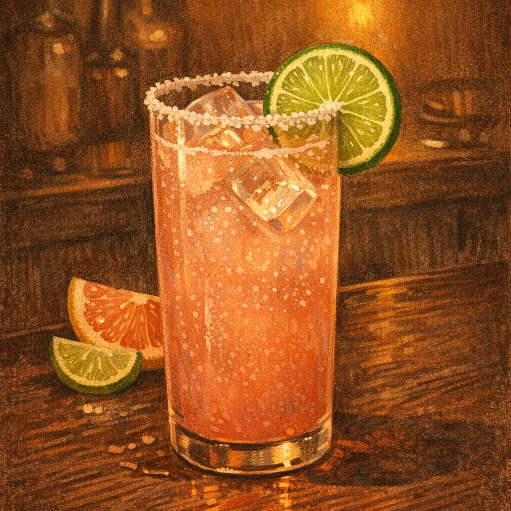 Illustrative paloma highball.